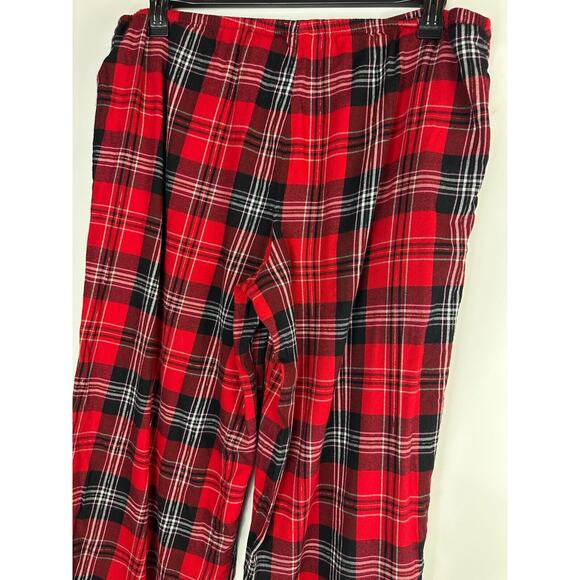 Victoria's Secret Shimmer Flannel Long Sleeve Shirt Pants Plaid Pajama Set Large - Picture 8 of 16